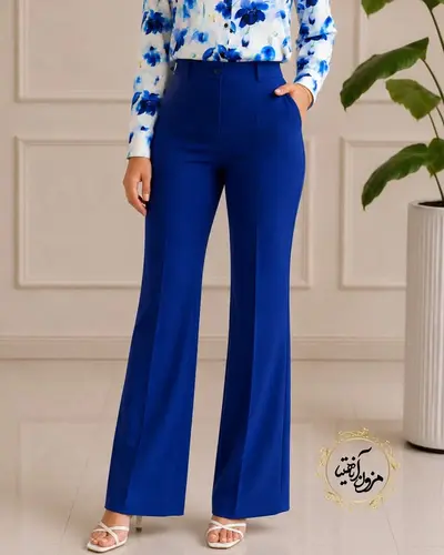 شلوار زنانه کاربنی طرح دمپا لعیا