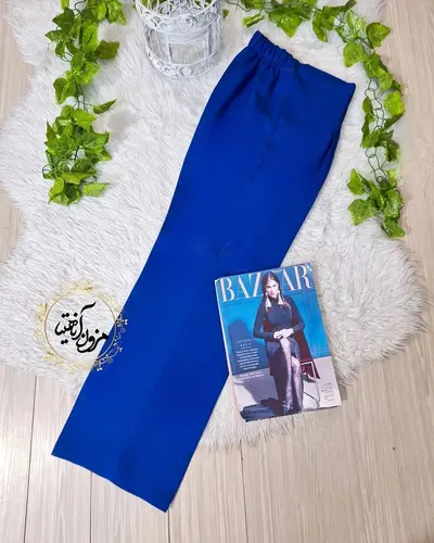 شلوار زنانه کاربنی طرح نیم بگ ماریسا