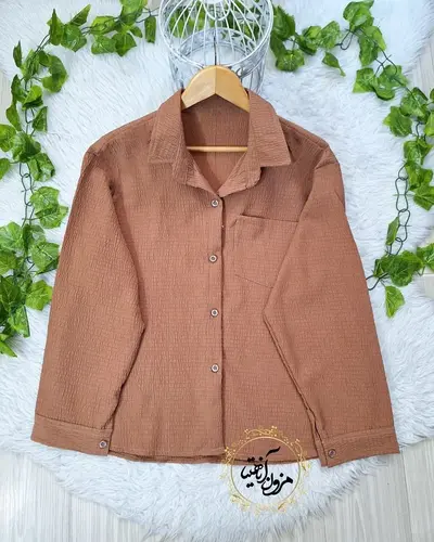 شومیز بیسیک شکلاتی طرح میوسا